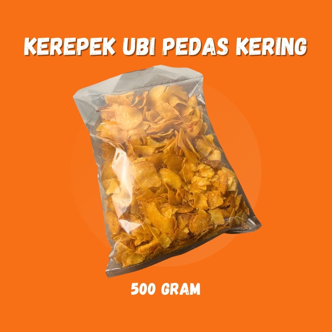Kerupui ubi pedas kering 500g